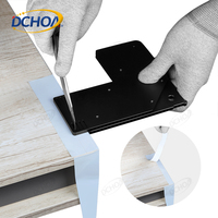 Herramienta de corte DCHOA Edge Wrap Cutter Aid Tool, plantilla de corte para aplicaciones de envoltura de esquinas de muebles