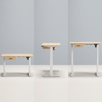 Bureau debout électrique à double moteur, bureau informatique réglable en hauteur avec ou sans tiroir de rangement pour la maison et le bureau
