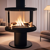 Poêle à bois en acier au carbone pour chauffage intérieur, idéal pour les foyers et les lieux commerciaux