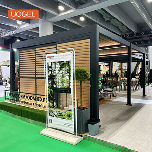 UOGEL C4 Buitenpergola 4x3 Zwart Waterdicht Aluminium Legering Poedercoating Bioklimatisch Gemotoriseerd/Handmatig 7 Jaar Garantie - Product Image 2