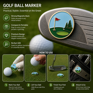 Clip de chapeau personnalisé Vierge Marie avec marqueur de balle de <span class=keywords><strong>golf</strong></span> magnétique en alliage de zinc, logo en émail souple ou dur, vente en gros - Product Image 3