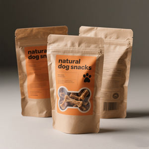 Oem Customized <strong>Plastic</strong> Bags Packaging Pet <strong>Food</strong> Zipper Cheap Recyclable 350g <strong>Dog</strong> <strong>Food</strong> Stand Up Barrier <strong>Pouches</strong> Supplier - Product Image 1