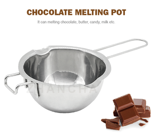 Bain-marie en acier inoxydable pour chocolat, beurre, fromage, bonbons - Design élégant, compatible lave-vaisselle et congélateur - Product Image 2