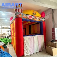 Tente de stand de concession gonflable pour carnaval, très demandée, kiosque gonflable personnalisé pour la vente de pop-corn et de barbe à papa