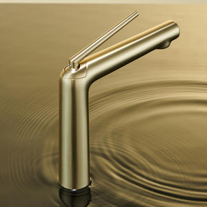 Robinet de lavabo artistique à taille fine 22,8 pouces avec cartouche céramique, eau chaude et froide, pour salle de bain - Product Image 1