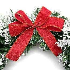 Handmade Eco-Friendly Red Fruit Wreath with Simulated Bow for Hotel & Mall <b>Christmas</b> & Holiday <b>Tree</b> Decorations - Product Image 5