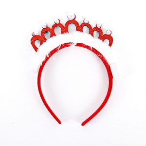 Serre-tête Couronne de Noël en Perles avec Lumières LED Scintillantes, Accessoire Écologique pour Cheveux de Cosplay - Product Image 5