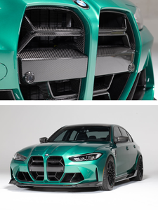 Grille de pare-chocs avant en fibre de carbone sèche style CSL pour <span class=keywords><strong>BMW</strong></span> G80 <span class=keywords><strong>M3</strong></span> G82 G83 M4 2021-2024, ajustement parfait OEM, accessoires extérieurs automobiles - Product Image 6