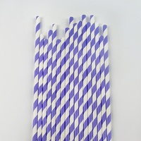 Pailles en papier multicolores de qualité alimentaire, écologiques, entièrement biodégradables, jetables, de qualité supérieure, pour les fêtes