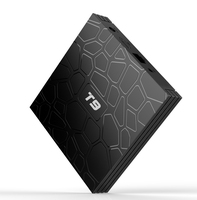 Caja de TV Android 10.0 T9 Económica de 4GB 32GB con Procesador RK3318, USB 3.0, Soporte 4K y Pantalla de Reloj