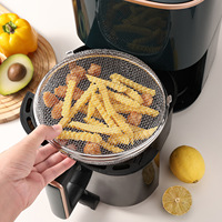 Panier de cuisson multifonction en acier inoxydable 304, support pour pop-corn pour friteuse à air, plaque de cuisson pour four
