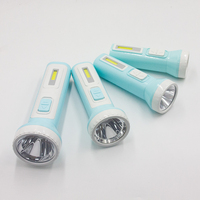 Senter LED Plastik Isi Ulang Mini untuk Berkemah, Aktivitas Luar Ruangan, Pencarian Darurat & Lampu Sorot dengan 2 Jam Pencahayaan Darurat
