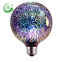 Ampoule LED 3D Effet Feu d'Artifice Couleur à Bas Prix E27 Éclairage Intérieur A60 G80 G95 G125