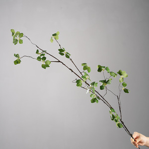 Branche de lotus artificielle Greenway Guanyin en PVC vert pour arrangement floral décoratif pour la maison et la présentation sur bureau - Product Image 1