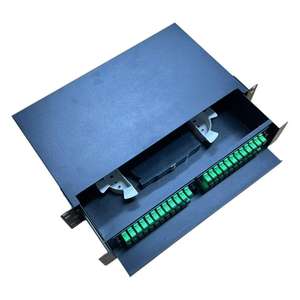 2U ODF แผงลิ้นชักใยแก้วนำแสงชนิดลิ้นชัก, สายไฟเบอร์ออฟติก48พอร์ต SC APC Simplex กล่องขั้ว FTTH แผงต่อสายไฟเบอร์ออปติกประสิทธิภาพสูง - Product Image 1