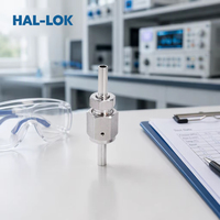 Raccords HAL-LOK pour magnétoscope, connecteur à joint de 1/4'', système de distribution de gaz haute pureté, acier inoxydable poli forgé