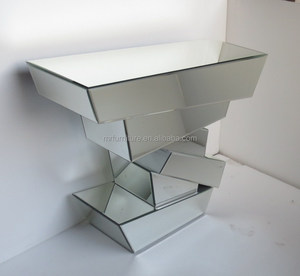 Home Decor Other Wood Furniture Modern Geometric Design <strong>Console</strong> Tables Glam <strong>Mirror</strong> <strong>Consoles</strong> for Halway Entryway - Product Image 2