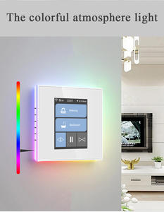 Interrupteur intelligent Wifi 4 gang pour lumières et rideaux, panneau en verre, compatible <span class=keywords><strong>Tuya</strong></span> <span class=keywords><strong>Smart</strong></span> <span class=keywords><strong>Life</strong></span> et Apple <span class=keywords><strong>Homekit</strong></span> (UE/USA) - Product Image 3