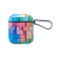 Nouveau Style vente chaude puzzle étui pour écouteurs BQC étui pour casque arc-en-ciel étui pour casque pour Airpad 1/2/3/4