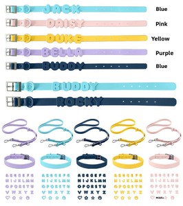 Arnés <span class=keywords><strong>de</strong></span> Silicona Personalizado <span class=keywords><strong>de</strong></span> Fábrica para Perro con Letras 3D con Nombre, Correa Ajustable Brillante, Collar Personalizado con Decoración <span class=keywords><strong>de</strong></span> Diamantes <span class=keywords><strong>de</strong></span> Imitación - Product Image 3