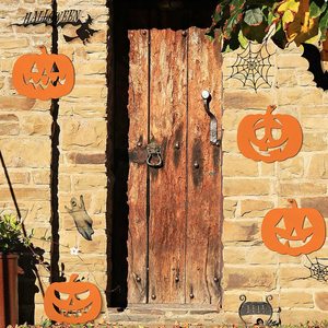 Nouvelles décorations en bois pour Halloween, y compris des planches à colorier DIY en forme de citrouille et des outils de dessin pour enfants. - Product Image 4
