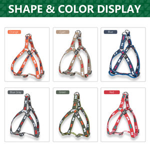 Nunbellカスタムロゴ犬用ハーネス,Y字型のプルなしソフトコットンナイロン,骨プリント付き - Product Image 4