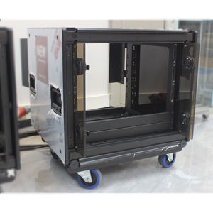 Amp Rack 9U con plataforma rodante de metal (rueda) gabinete de estante amplificador - Product Image 1