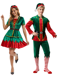 Shop Online Christmas Elf Costumes for Women Velvet Material, Includes Set  | Alibaba.com