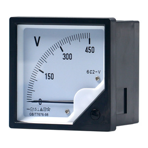 Voltímetro de CC 6C2 V, 450 V, Monofásico, Tipo Puntero, Montaje Empotrado, Duradero - Product Image 3