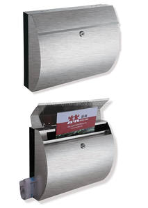 Boîte aux lettres extérieure traditionnelle en métal avec porte-journal Caractéristiques de sécurité étanches pour bureau à domicile ou appartement - Product Image 3