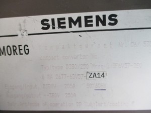 6RA2677-6DV57-ZA14 380V 205A SIMOREG K คอนเวอร์เตอร์ PLC - Product Image 4