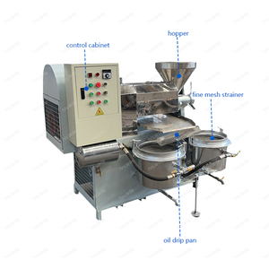 Presse à huile automatique pour huile de palme, tournesol, arachide, olive – Machine à <span class=keywords><strong>presser</strong></span> à vis pour la production d'huile pour petites entreprises - Product Image 3
