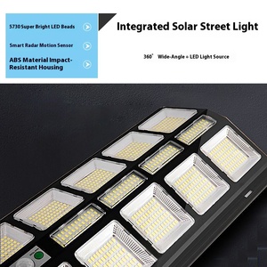 Thông Minh Điều Khiển Từ Xa Năng Lượng Mặt Trời Đèn Đường Không Thấm Nước LED Nguồn Ánh Sáng Radar Cảm Ứng Nhôm Cơ Thể IP65 Cho Ngoài Trời Đường Sử Dụng - Product Image 4