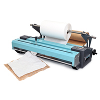 Distributeur de papier alvéolé électrique avec coupeur externe, machine d'emballage en carton ondulé Kraft, équipement d'emballage en rouleau de 500 mm