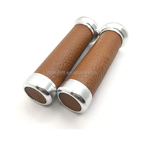RTS all'ingrosso 2PC <span class=keywords><strong>manopole</strong></span> <span class=keywords><strong>moto</strong></span> <span class=keywords><strong>Vintage</strong></span> manubrio universale in pelle 22MM Scooter - Product Image 3