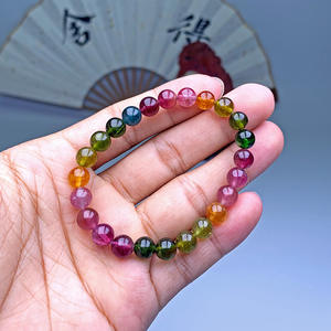 Bracelet en perles de tourmaline à breloques en pierre naturelle ST324 - Product Image 2