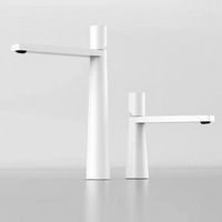 Robinet de lavabo moderne minimaliste multicolore en laiton, monocommande, monotrou, à poser sur le plan, eau chaude et froide, avec cartouche céramique, pour salle de bain
