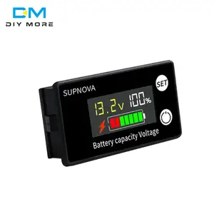 Battery Capacity Indicator DC 8V-100V Lead Acid Lithium LiFePO4 Car Motorcycle Voltmeter Voltage Gauge 12V 24V 48V 72V 84V