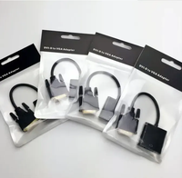 Adaptador Convertidor Activo DVI-D 24+1 a VGA 1080p para Laptop, Monitor, Proyector, Frecuencia, Par Trenzado, PVC, Adaptador DVI a VGA