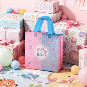 Sac cadeau révélation du sexe 623288, 1 autocollant, 1 sac, fournitures de fête Ramadan - Product Image 3