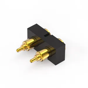 China Supplier 2 Pin Connector Terminal Battery Power Contact Spring Loaded Pogo Pin Connector