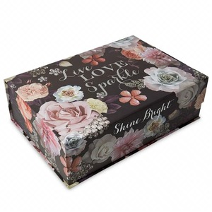 กล่องของขวัญกระดาษคราฟท์พิมพ์ลายหรูหรา กล่องแม่เหล็ก ปรับแต่งได้ตามความต้องการ - Product Image 6