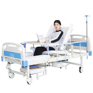 Fukuni — <span class=keywords><strong>lit</strong></span> de patients en acier, bricolage médical avec 3 fonctions réglables, pour hôpitaux, manuel, <span class=keywords><strong>prix</strong></span> disponible, usine chinoise - Product Image 1