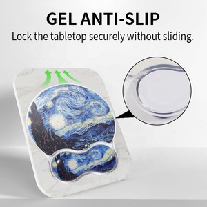 Alfombrilla de Ratón de Gel de Silicona Transparente con Diseño de Pinturas Postimpressionistas de Van Gogh, Reposamuñecas para Teclado y Ratón, para Oficina - Product Image 4