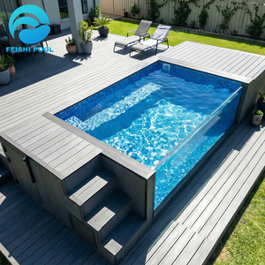 <span class=keywords><strong>Piscine</strong></span> hors sol en fibre de <span class=keywords><strong>verre</strong></span> la plus vendue avec cascade, mosaïque et résistance à la corrosion pour jardin - Product Image 2