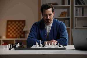 Échiquier intelligent AI tout-<span class=keywords><strong>en</strong></span>-un de qualité supérieure avec moteurs intégrés pour les jeux <span class=keywords><strong>en</strong></span> <span class=keywords><strong>ligne</strong></span> humain-AI et l'entraînement des enfants - Product Image 6