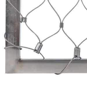 stainless steel rope wire mesh for slope protection/stainless steel wire mesh for slope mat