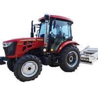 Tracteur agricole multifonction 4x4 compact avec moteur Yangdong 60 CV, transmission par engrenages, haute productivité