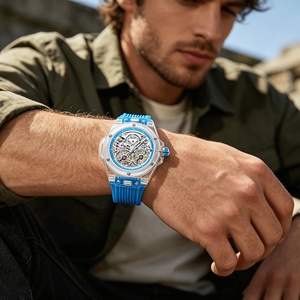 Nuevo Reloj Mecánico Automático de Doble Rotor ONOLA ON3835 para Hombre, Correa de Acrílico, Esfera con Agujas, Resistencia al Agua de 30 m - Product Image 5