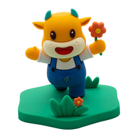 Support de téléphone personnalisé en PVC en forme d'animal avec support souvenir